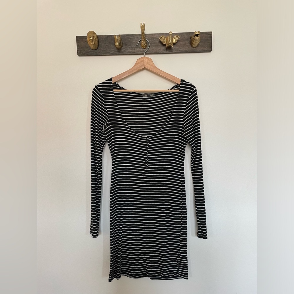 Billabong Striped Mini Bodycon Dress